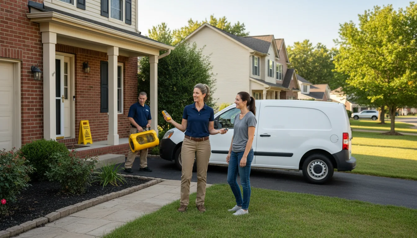 Residential water damage restoration in Alcester, SD